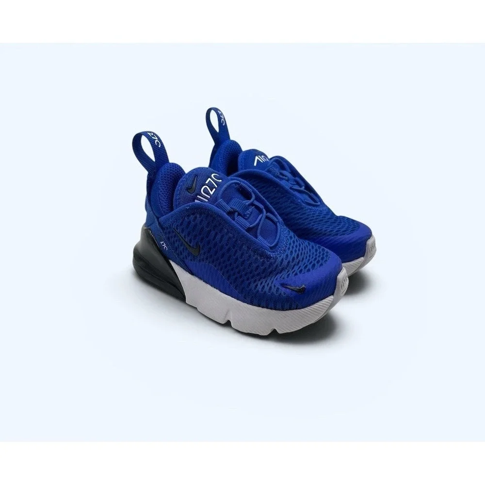 Nike Air Max 270 Toddler 5C Casual Shoes Racer Blue/White/Black DD1646 415
